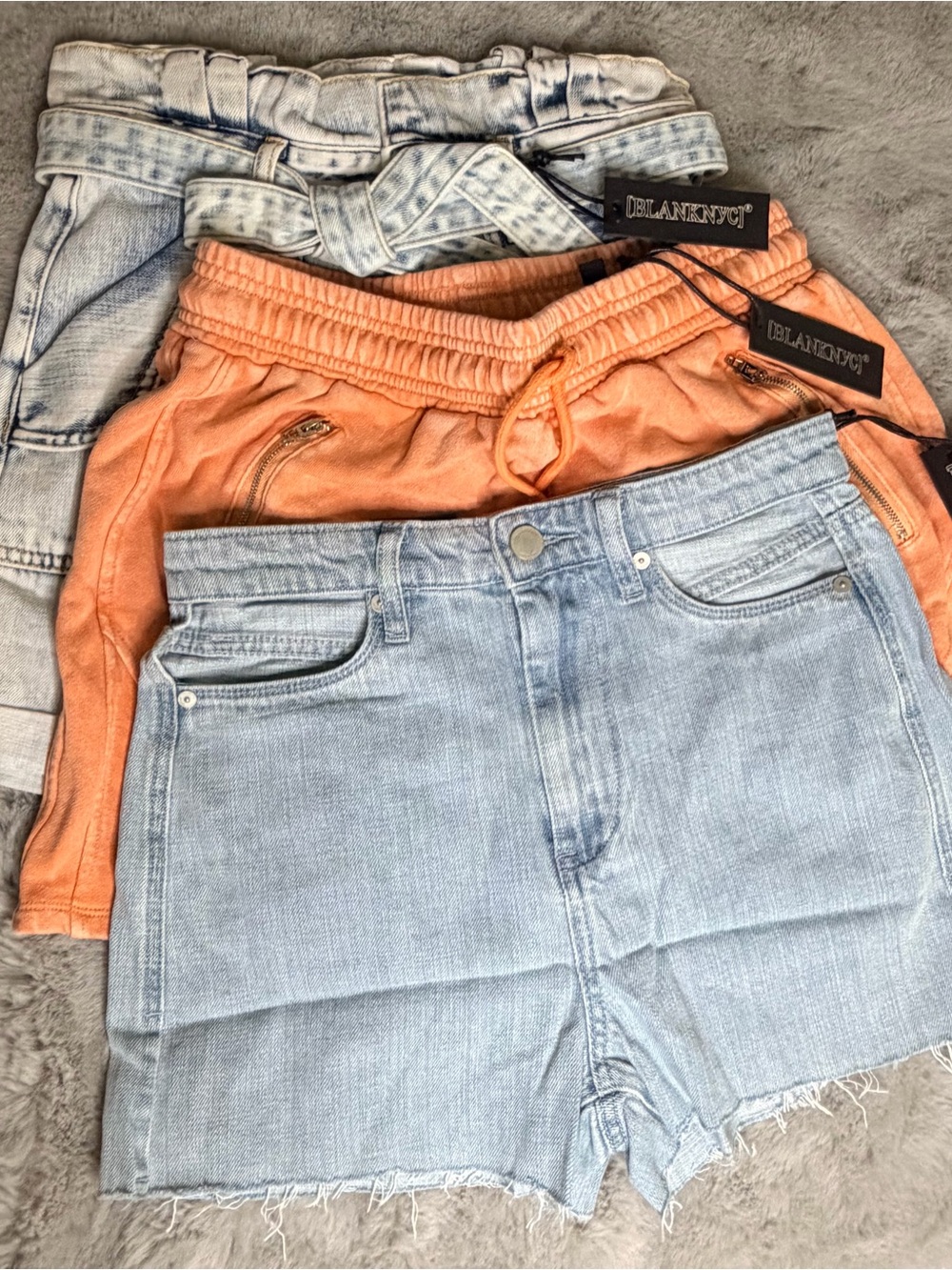 Blank NYC Shorts Bundle Denim & Jogger Shorts Size 26 & Medium Comfy Casual Boho